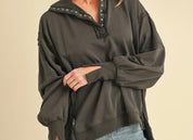 Tamika Sweatshirt - Charcoal - Blue Sky Fashions & Lingerie