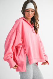 Tamika Sweatshirt - Flamingo - Blue Sky Fashions & Lingerie