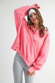 Tamika Sweatshirt - Flamingo - Blue Sky Fashions & Lingerie