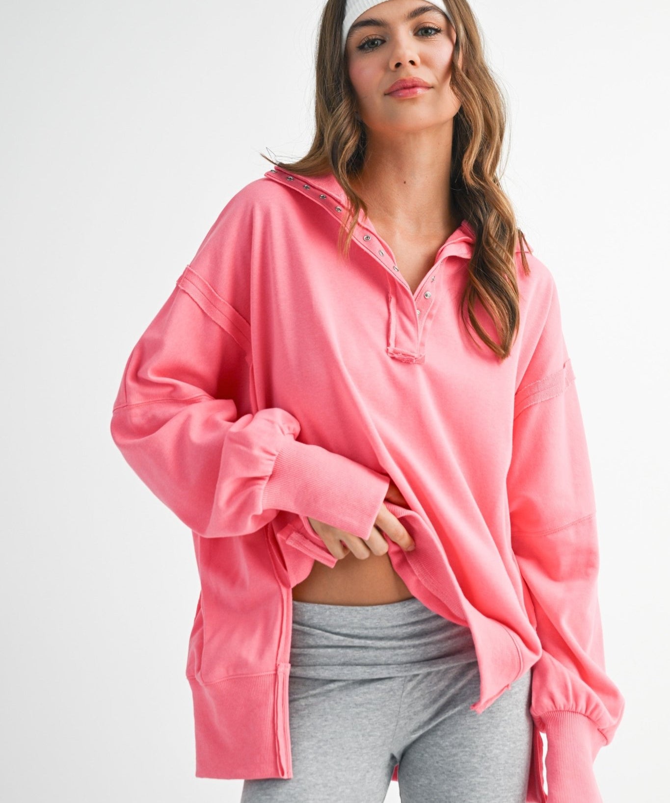 Tamika Sweatshirt - Flamingo - Blue Sky Fashions & Lingerie