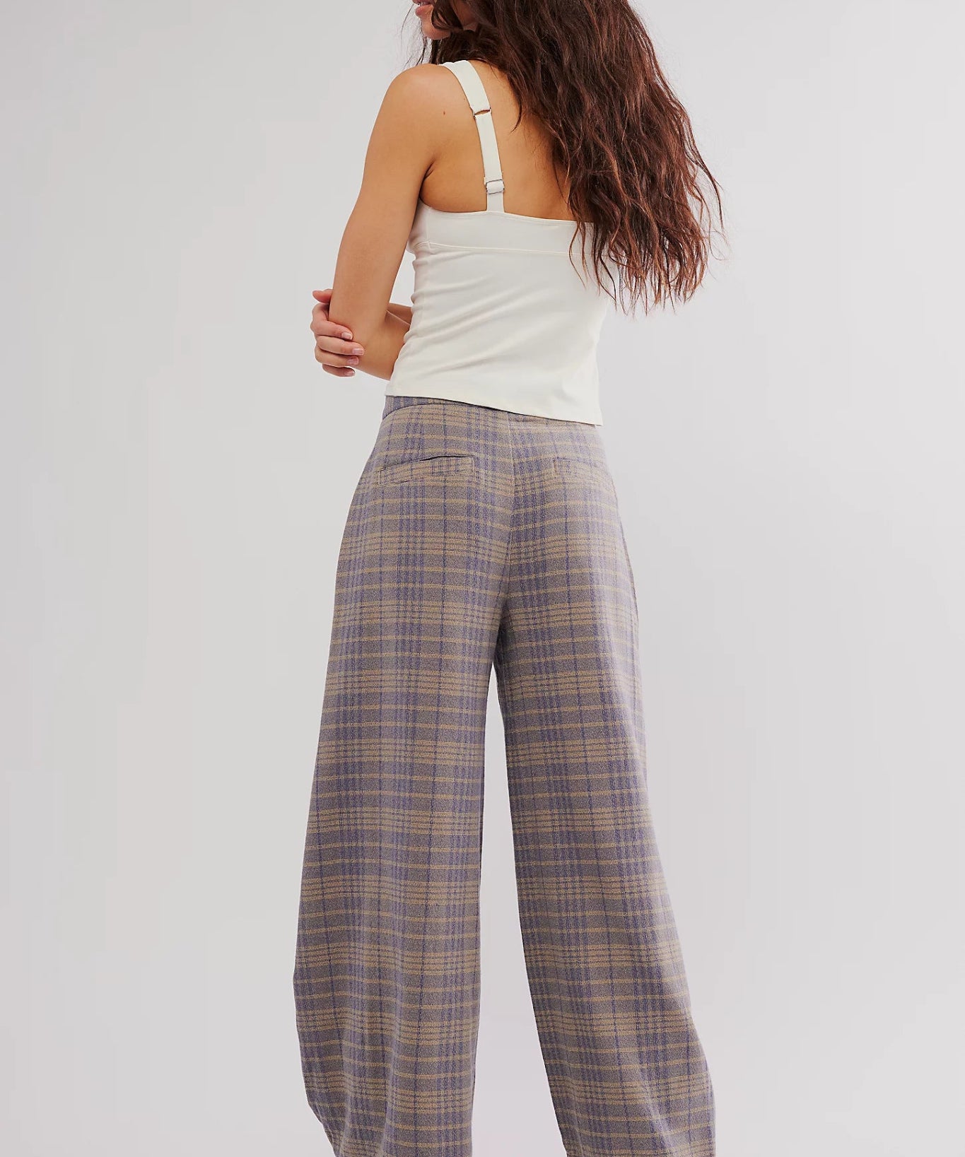 Tegan Barrel Trousers - Blue Grey Combo - Blue Sky Fashions & Lingerie