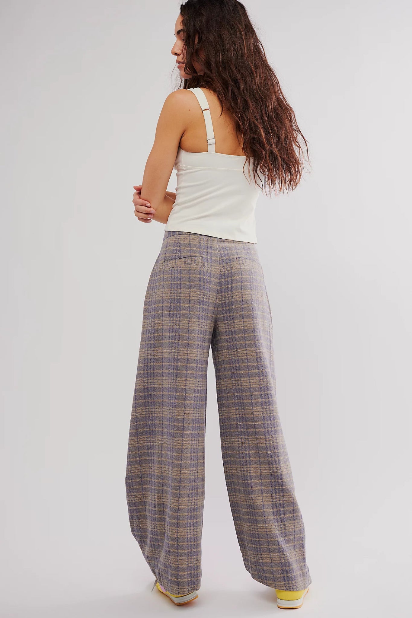 Tegan Barrel Trousers - Blue Grey Combo - Blue Sky Fashions & Lingerie