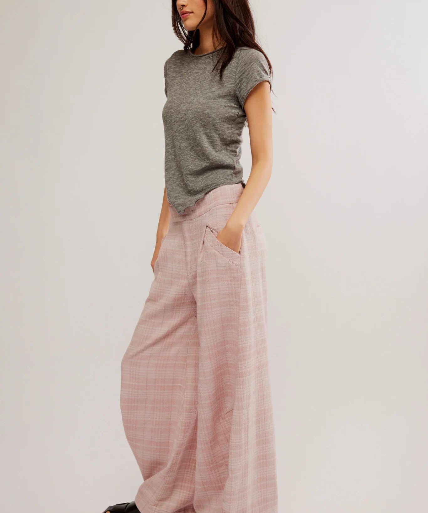 Tegan Barrel Trousers - Pale Mauve - Blue Sky Fashions & Lingerie