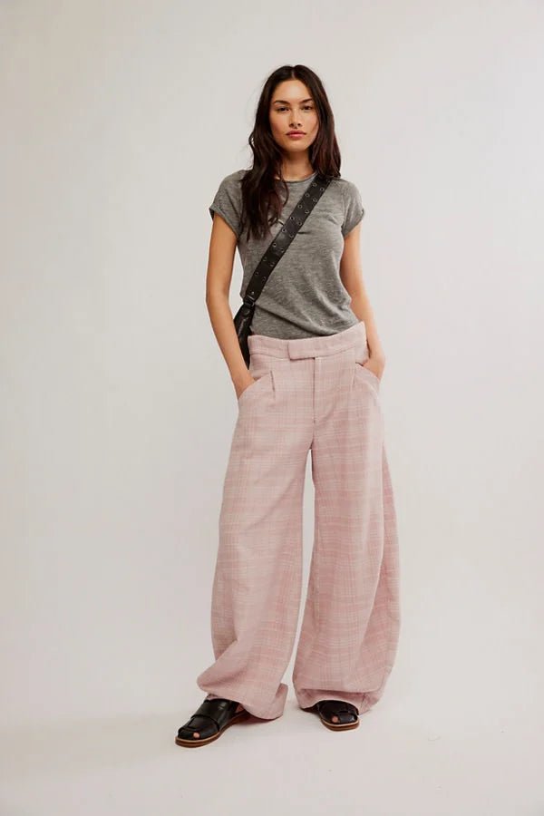 Tegan Barrel Trousers - Pale Mauve - Blue Sky Fashions & Lingerie