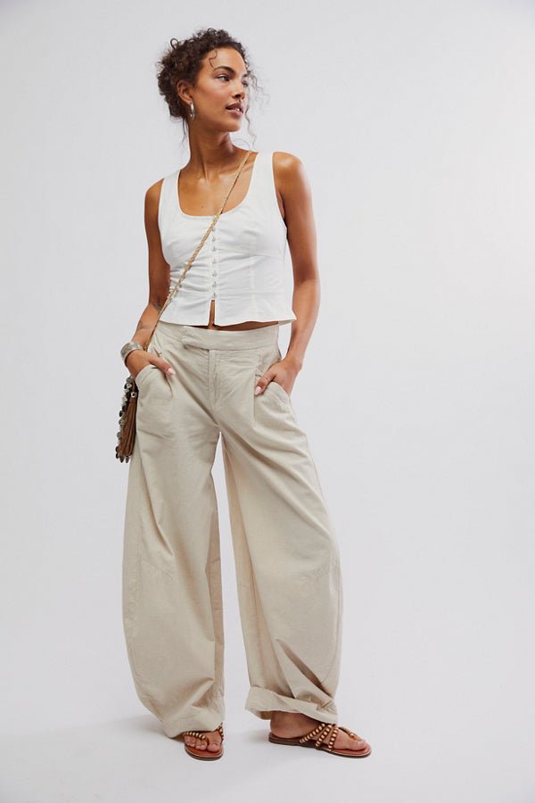 Tegan Washed Barrel Trousers by Free People - Blue Sky Fashions & Lingerie