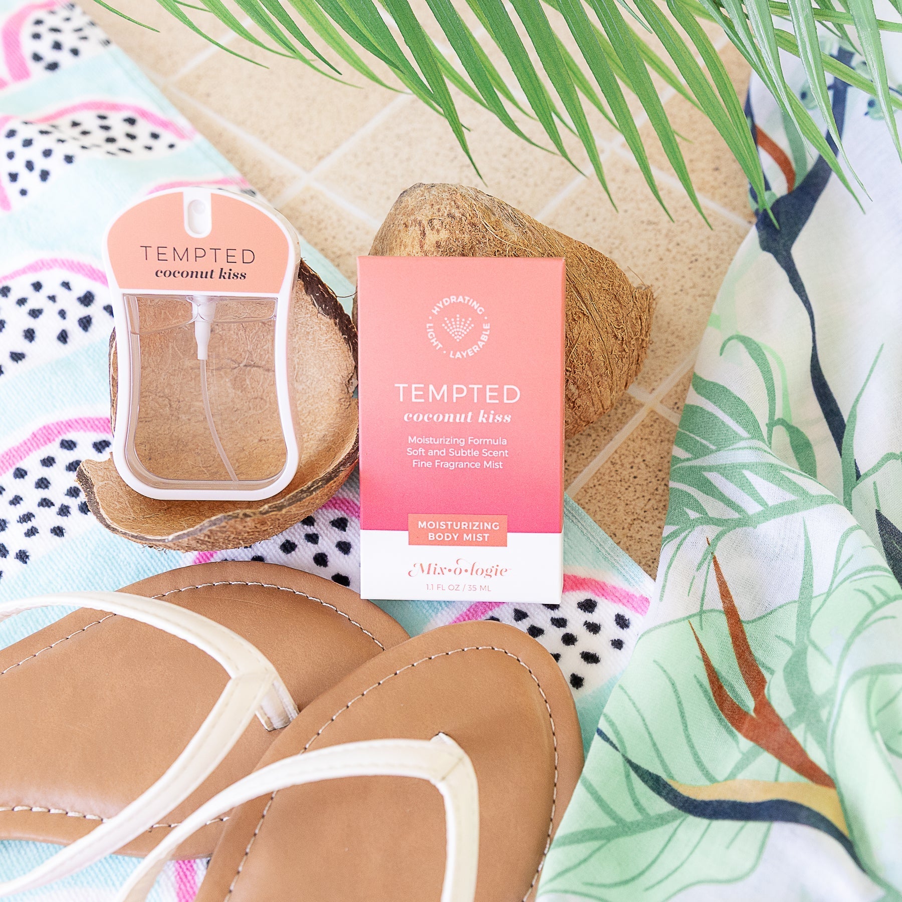 TEMPTED (COCONUT KISS) | MOISTURIZING BODY MIST - Blue Sky Fashions & Lingerie