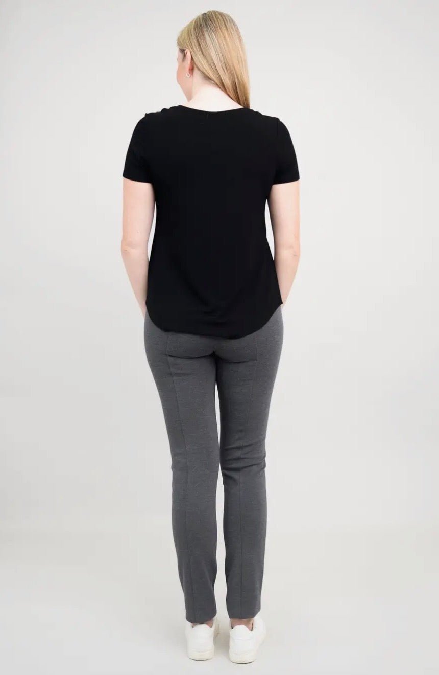 Tessa Tee, Black, Bamboo - Blue Sky Fashions & Lingerie