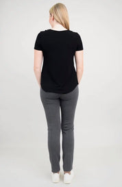 Tessa Tee, Black, Bamboo - Blue Sky Fashions & Lingerie