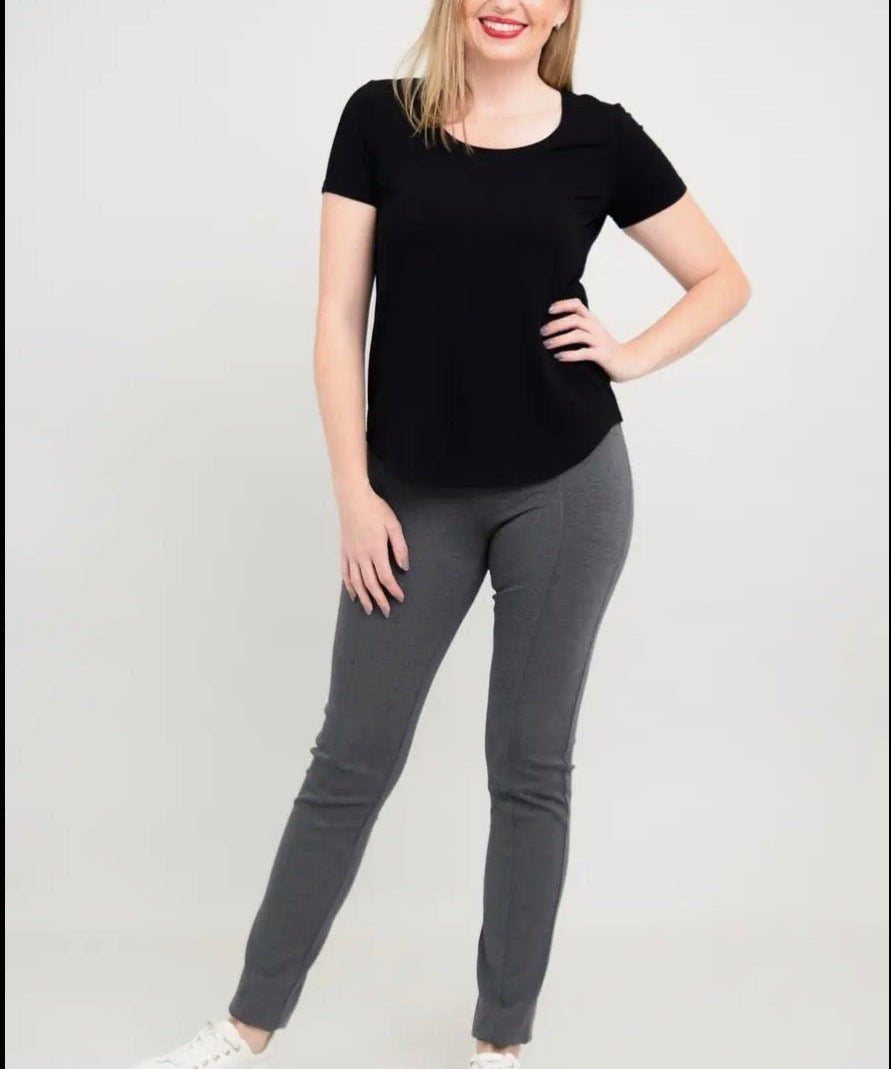 Tessa Tee, Black, Bamboo - Blue Sky Fashions & Lingerie