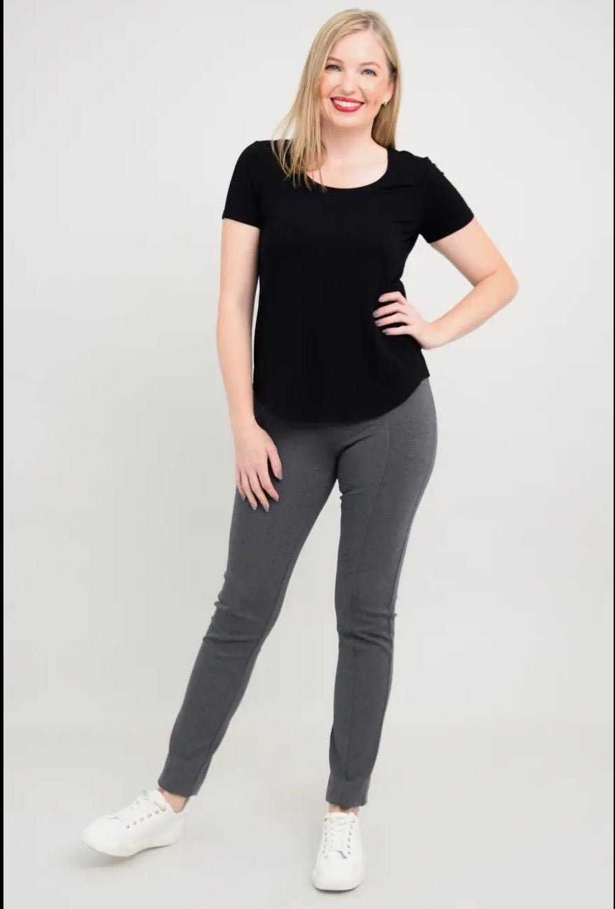 Tessa Tee, Black, Bamboo - Blue Sky Fashions & Lingerie