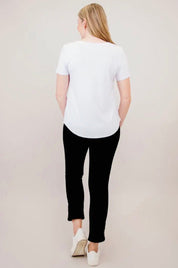 Tessa Tee, Snow White, Bamboo - Blue Sky Fashions & Lingerie