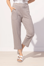 Textured Peruvian Cotton On The Go Capri in fog - Blue Sky Fashions & Lingerie