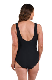 Textured Spa High Neck One Piece - Blue Sky Fashions & Lingerie