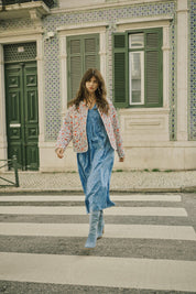 Tiah Smocked Dress by Cream - Riviera Blue - Blue Sky Fashions & Lingerie