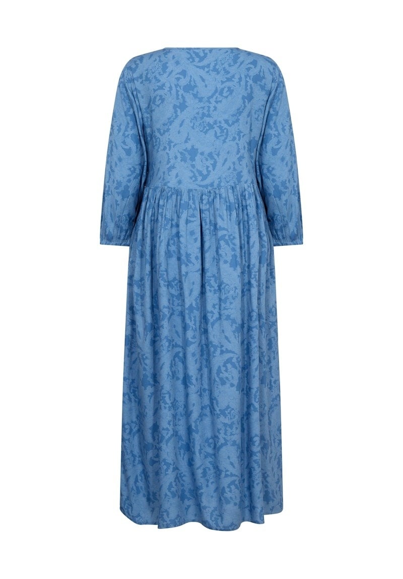 Tiah Smocked Dress by Cream - Riviera Blue - Blue Sky Fashions & Lingerie