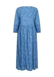 Tiah Smocked Dress by Cream - Riviera Blue - Blue Sky Fashions & Lingerie