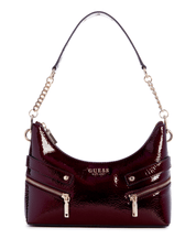 Trissa top zip shoulder bag by Guess - burgundy - Blue Sky Fashions & Lingerie