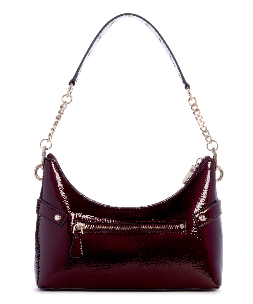 Trissa top zip shoulder bag by Guess - burgundy - Blue Sky Fashions & Lingerie