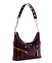 Trissa top zip shoulder bag by Guess - burgundy - Blue Sky Fashions & Lingerie