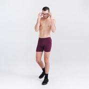 Ultra Super Soft Boxer Brief with fly 3 pack - plum/turbulence/black - Blue Sky Fashions & Lingerie