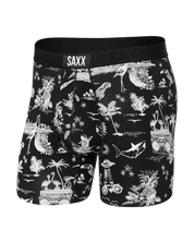 Ultra Super Soft Boxer Brief with fly - black Astro surf & turf - Blue Sky Fashions & Lingerie