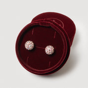 VENETIAN BLUSH SPARKLE BALL™ SMALLSTUD EARRINGS 8mm - Blue Sky Fashions & Lingerie
