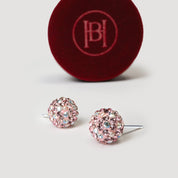 VENETIAN BLUSH SPARKLE BALL™ SMALLSTUD EARRINGS 8mm - Blue Sky Fashions & Lingerie