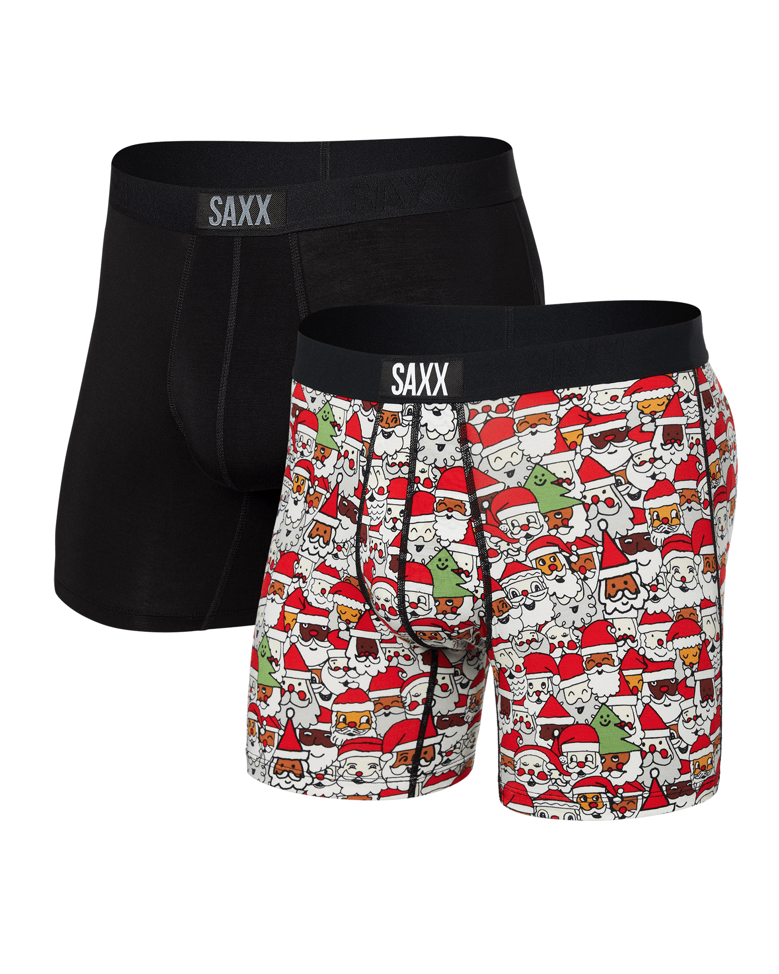 Vibe Super Soft Boxer Brief 2 pack - All the Santas - Blue Sky Fashions & Lingerie