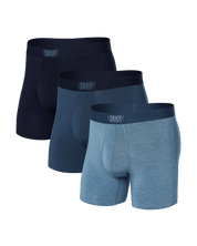 Vibe Super Soft Boxer Brief 3 pack - stone/dark denim/maritime - Blue Sky Fashions & Lingerie