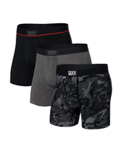 Vibe Super Soft Boxer Brief 3 pack - wood camo/graphite heather/black - Blue Sky Fashions & Lingerie