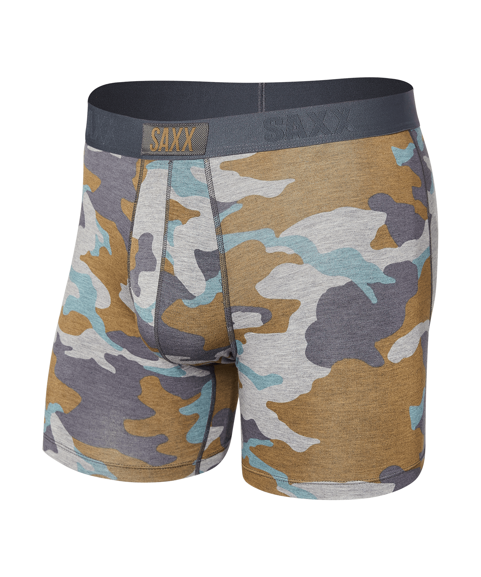 Vibe Super Soft Boxer Brief - Grey Supersize Camo - Blue Sky Fashions & Lingerie