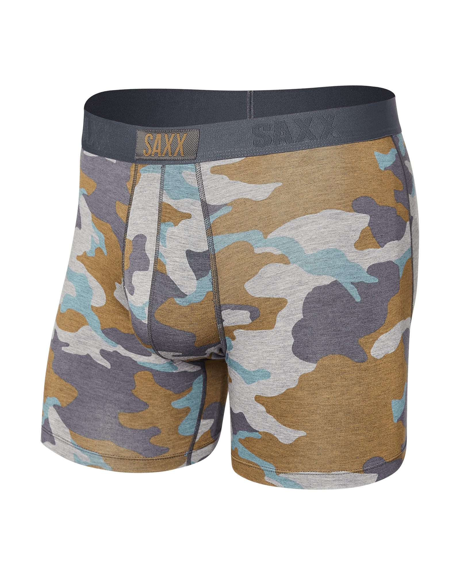 Vibe Super Soft Boxer Brief - Grey Supersize Camo - Blue Sky Fashions & Lingerie