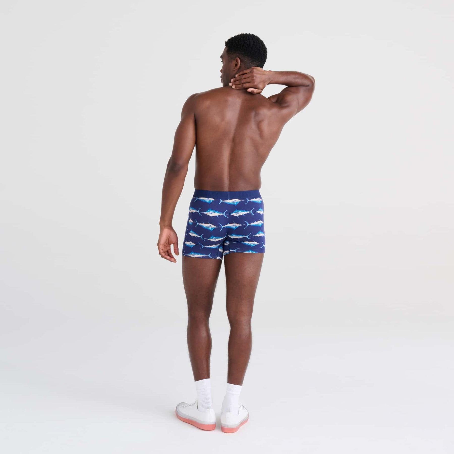 Vibe Super Soft Boxer Brief - Marlin Matrix Midnight - Blue Sky Fashions & Lingerie