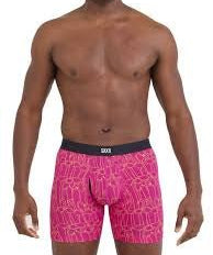 Vibe Xtra Soft Comfort Soft Comfort Boxer Brief 6" - Flamingo Ink Fuchsia - Blue Sky Fashions & Lingerie