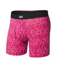 Vibe Xtra Soft Comfort Soft Comfort Boxer Brief 6" - Flamingo Ink Fuchsia - Blue Sky Fashions & Lingerie