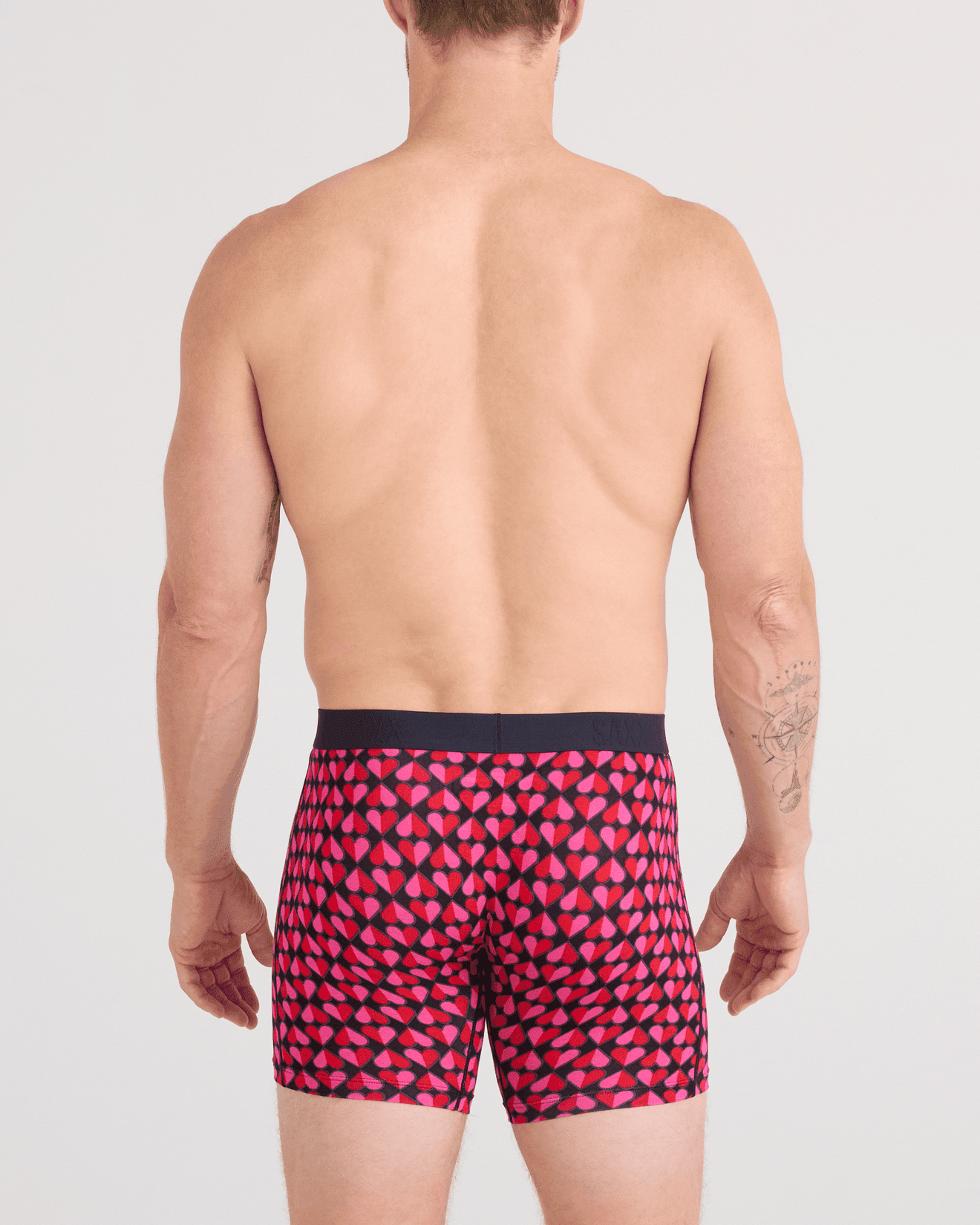 Vibe Xtra Soft Comfort Soft Comfort Boxer Brief 6" - Love check - Blue Sky Fashions & Lingerie