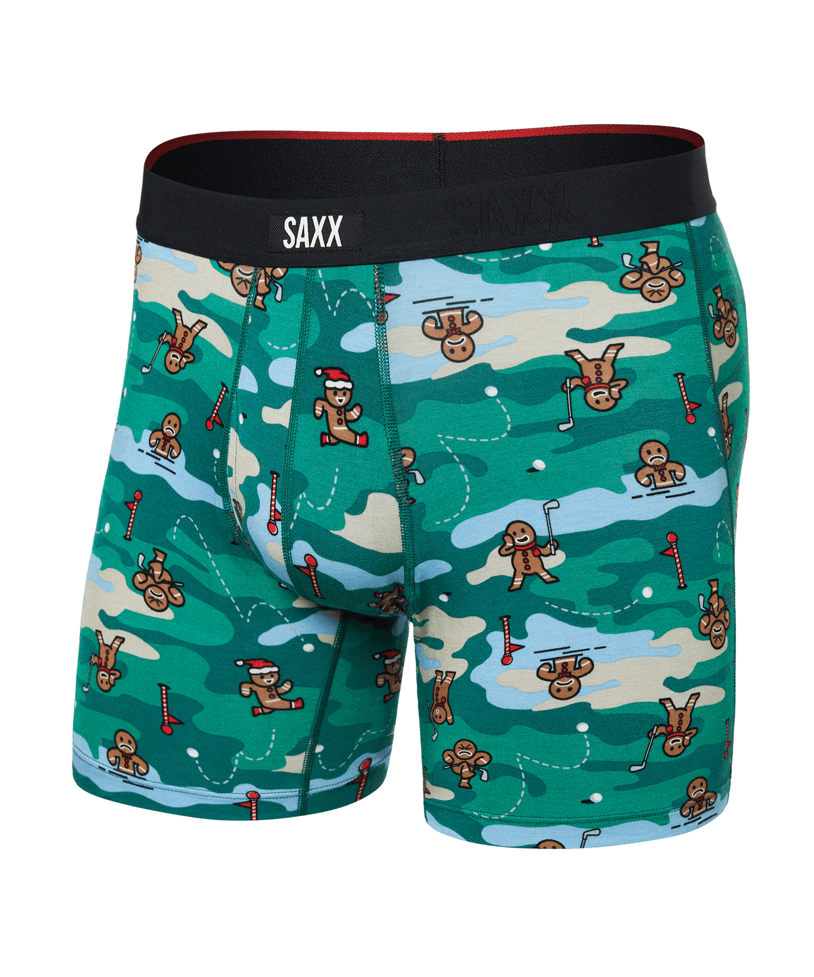 Vibe Xtra Super Soft Boxer Brief - Holiday Par - Tee Green - Blue Sky Fashions & Lingerie