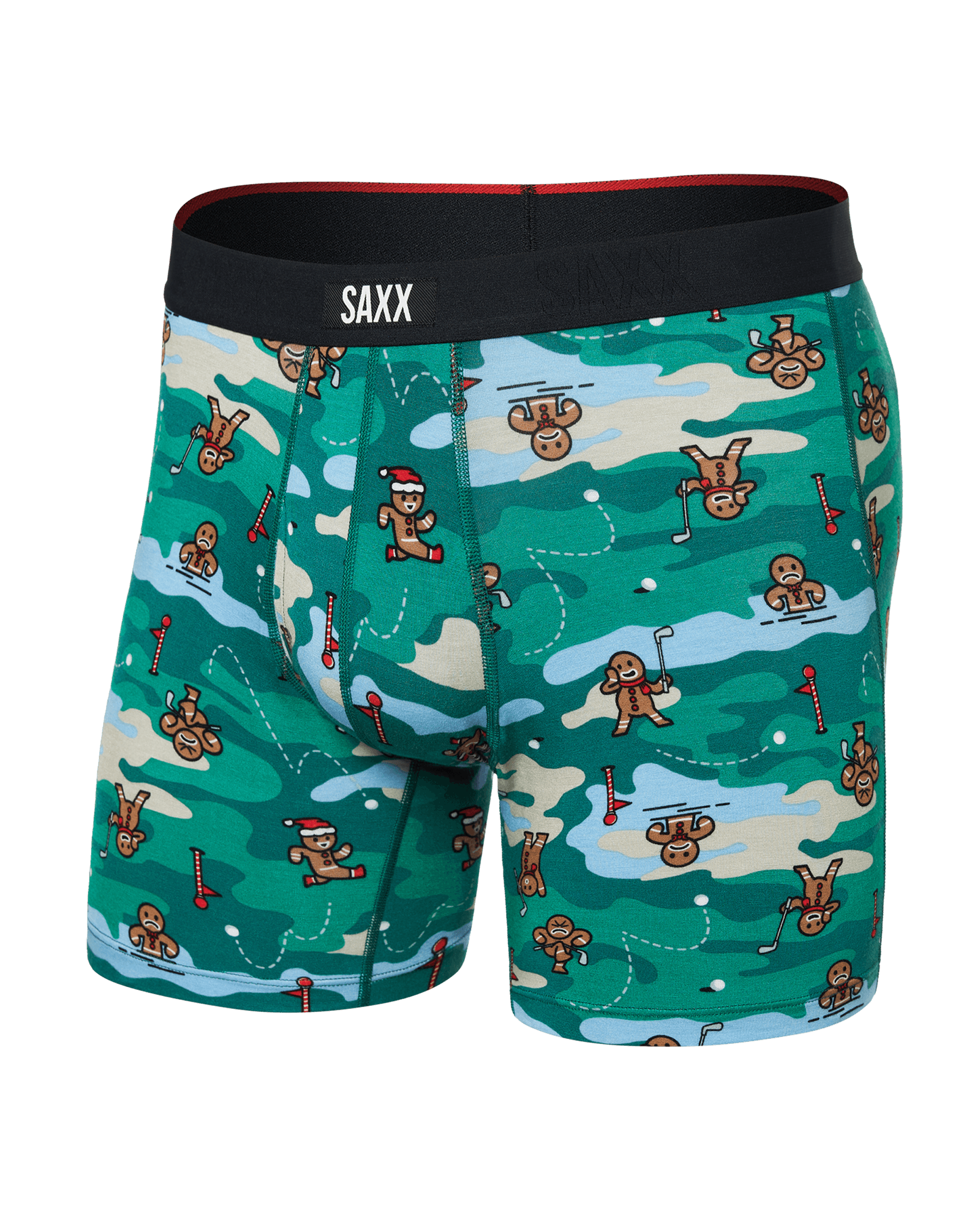 Vibe Xtra Super Soft Boxer Brief - Holiday Par - Tee Green - Blue Sky Fashions & Lingerie