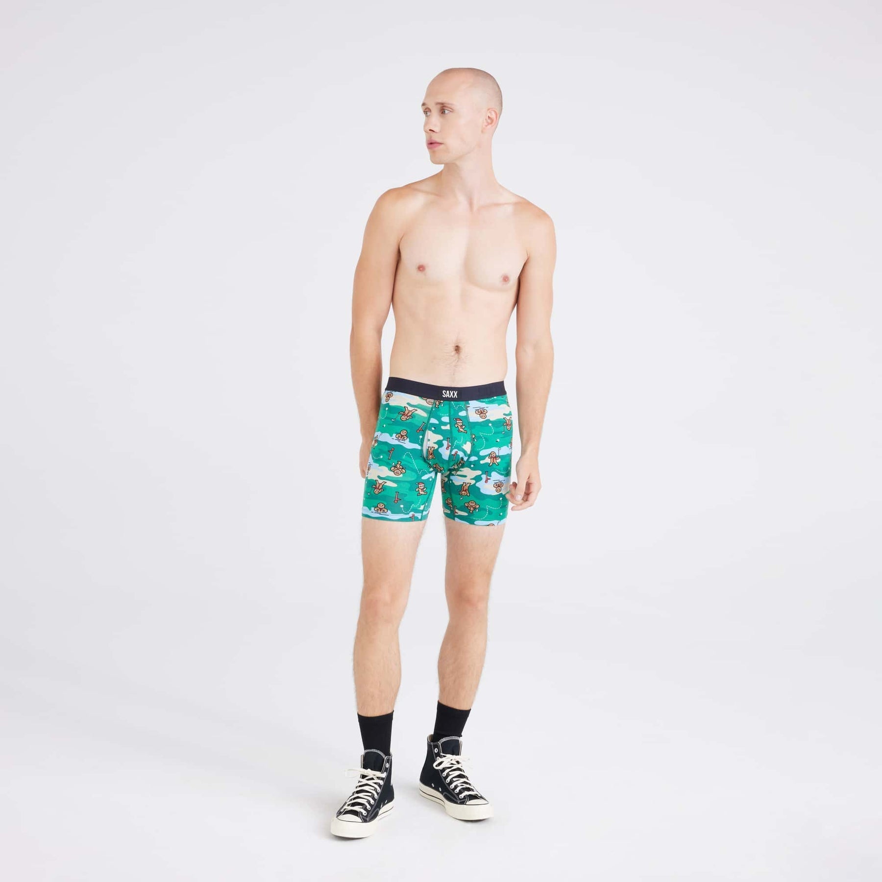 Vibe Xtra Super Soft Boxer Brief - Holiday Par - Tee Green - Blue Sky Fashions & Lingerie