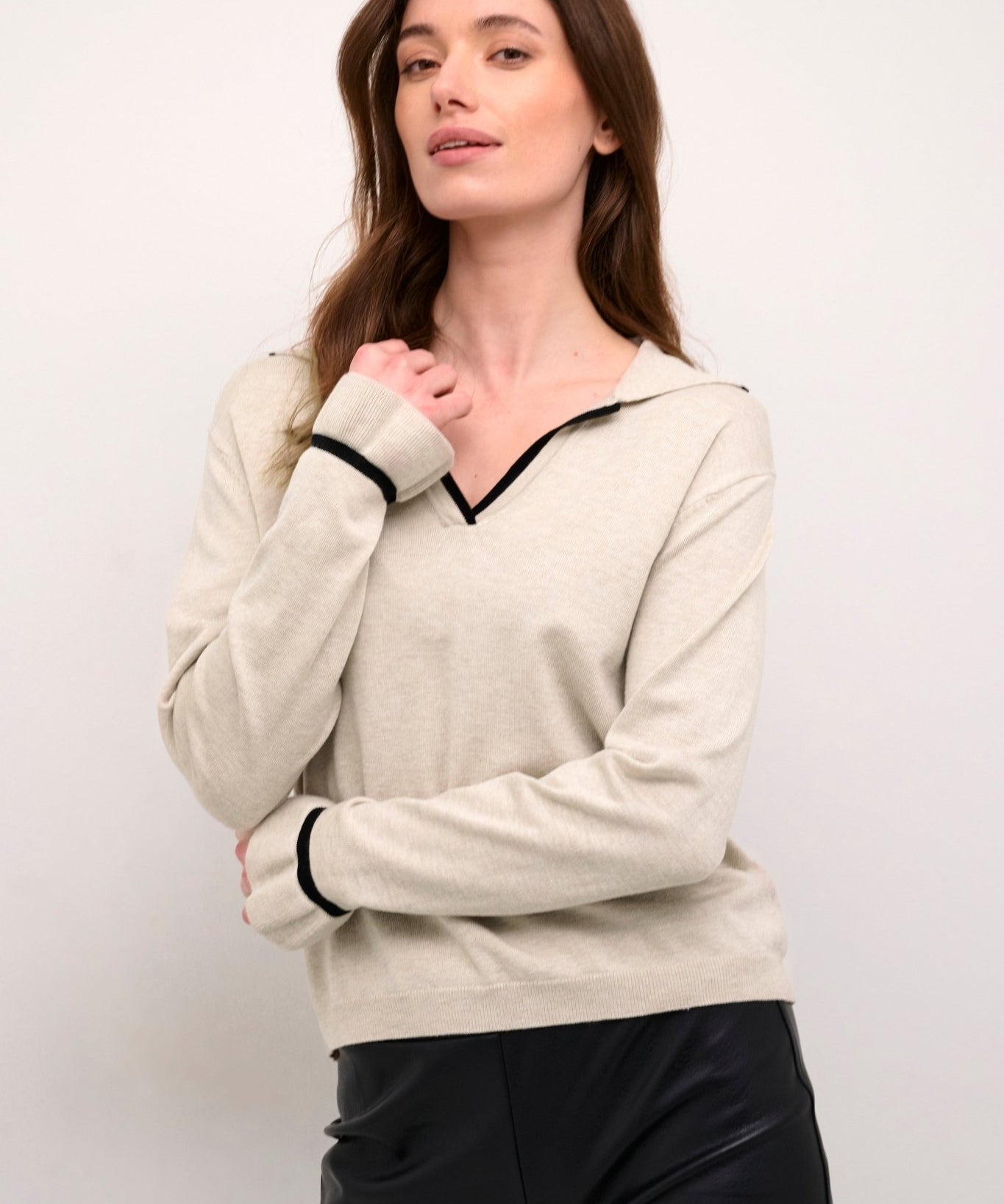 Villea Pullover - Oat Melange - Blue Sky Fashions & Lingerie