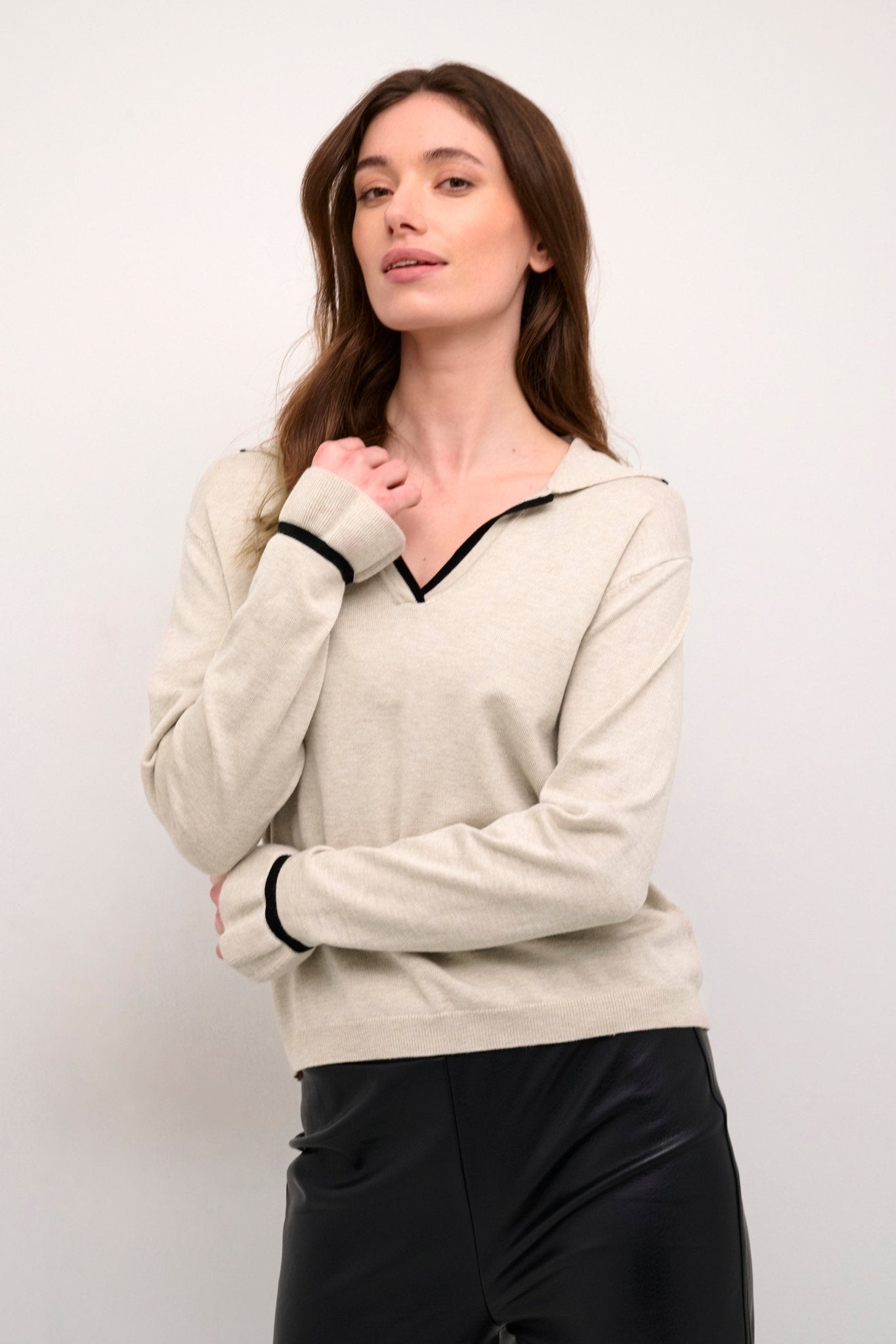 Villea Pullover - Oat Melange - Blue Sky Fashions & Lingerie