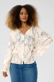 Vilma shirt - blue horse - Blue Sky Fashions & Lingerie