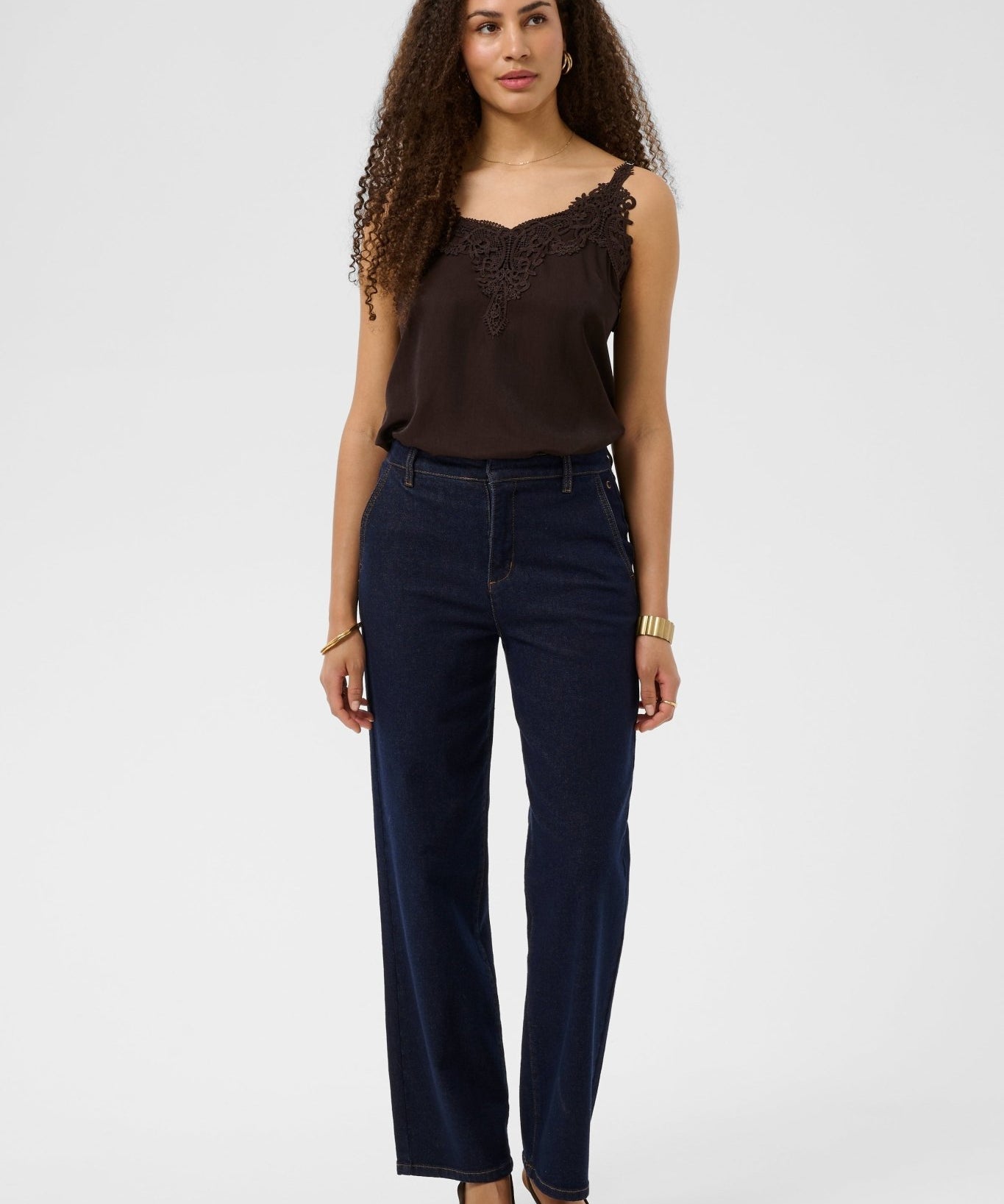 Visti Straight Leg Stretch Jeans by Cream - Cape Breton Rinse - Blue Sky Fashions & Lingerie