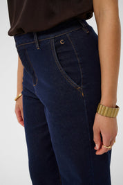 Visti Straight Leg Stretch Jeans by Cream - Cape Breton Rinse - Blue Sky Fashions & Lingerie