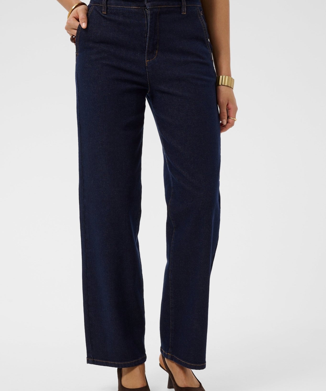 Visti Straight Leg Stretch Jeans by Cream - Cape Breton Rinse - Blue Sky Fashions & Lingerie