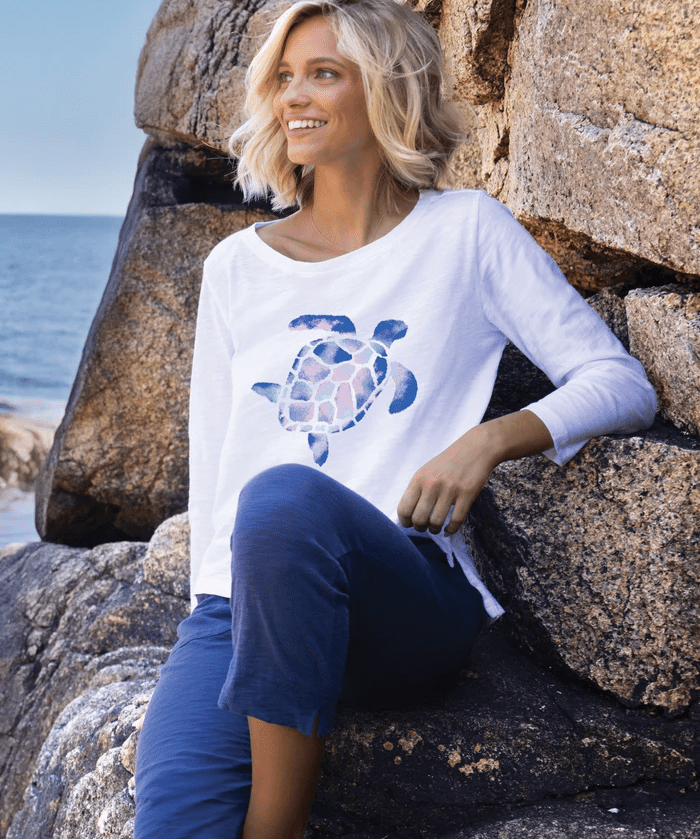 Watercolor Turtle Tee - Blue Sky Fashions & Lingerie