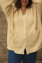 WAVERLY CARDIGAN IN OAT BEIGE - Blue Sky Fashions & Lingerie