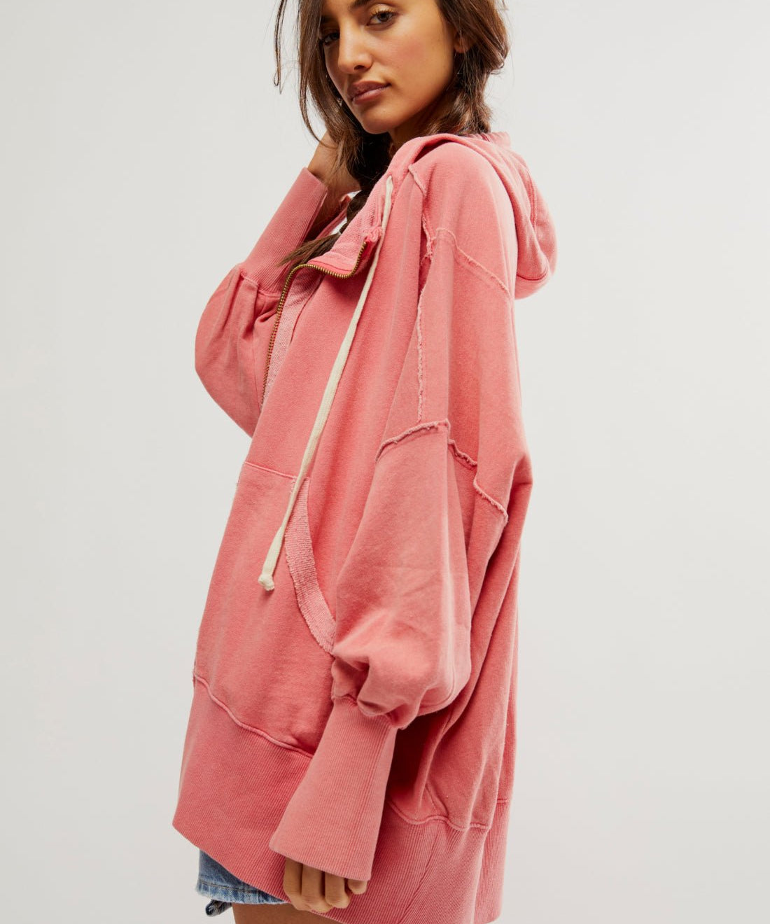 We The Free Camden Hoodie by Free People - Miami beet - Blue Sky Fashions & Lingerie