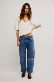 We The Free Deep Trance Dropped Boyfriend Jeans - Blue Sky Fashions & Lingerie