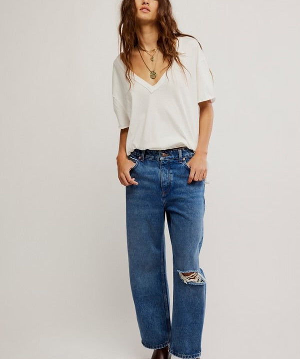We The Free Deep Trance Dropped Boyfriend Jeans - Blue Sky Fashions & Lingerie